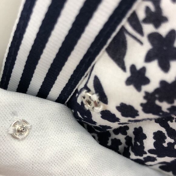 Blu Sage size 14 sleeveless blue white floral dress - Picture 3 of 6